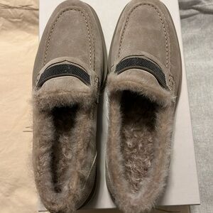 Brand New Brunello C.loafers lightweight suede p
Size Italy 38 women